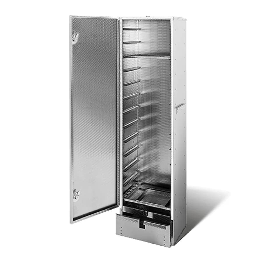 SMOKI Räucherofen, 150 cm, ohne Scheibe, geöffnet