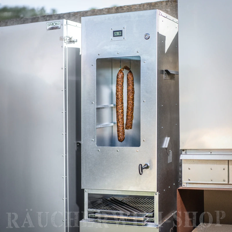 Fliegensicherer Trockenschrank von SMOKI zum trocknen von Fleisch und Fisch